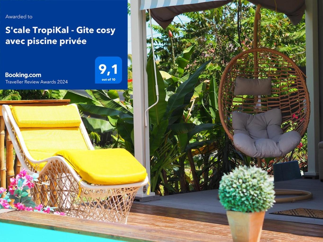 S'Cale Tropikal - Gite Cosy Avec Piscine Privee Petit-Canal Exteriör bild